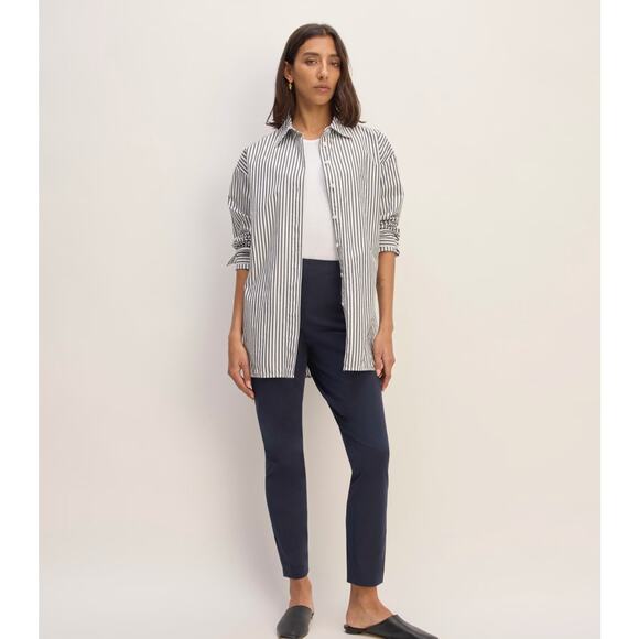 NWOT Everlane The Bi-Stretch Work Pant In Navy Size 16